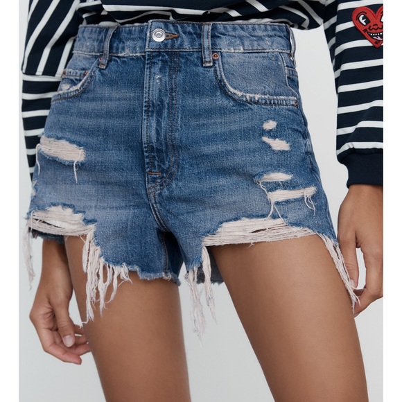 Zara High Waist Shorts - Picture 4 of 10